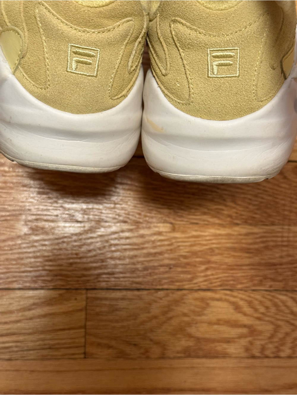 Fila Yellow Suede Athletic Sneakers - Picture 5 of 6
